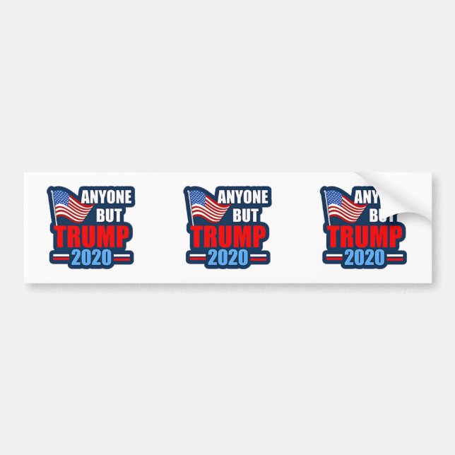 Anti Trump Art Bumper Sticker (Front)