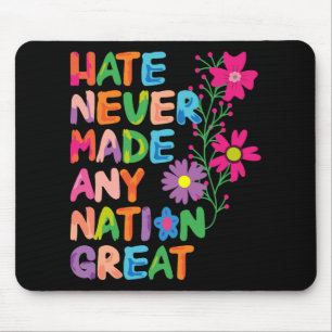 Anti Trump Artistic Floral Democrat President Libe Mouse Pad