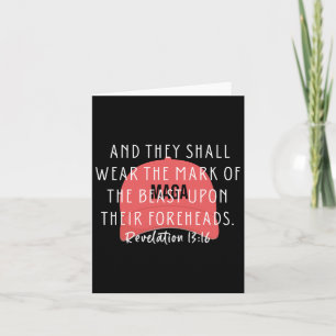 Anti Trump Bible Verse And They Shall Wear The Mar Card
