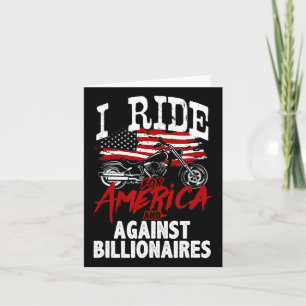 Anti Trump Biker Pro-democracy Resist Against Bill Card
