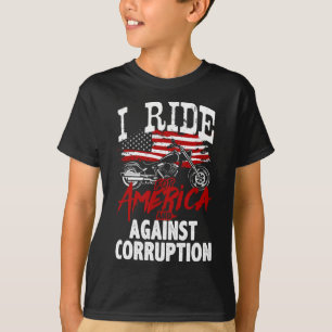 Anti Trump Biker Resist Against Corruption Protest T-Shirt