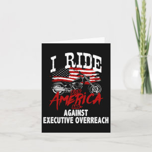 Anti Trump Biker Resist Against Executive Overreac Card