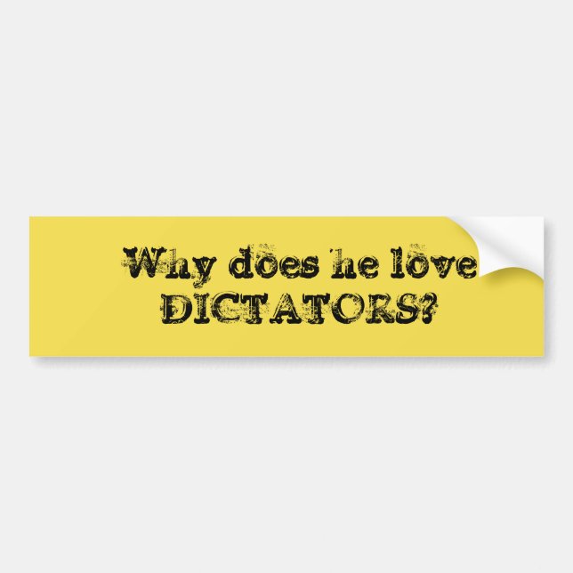 ANTI TRUMP BUMPER STICKER (Front)