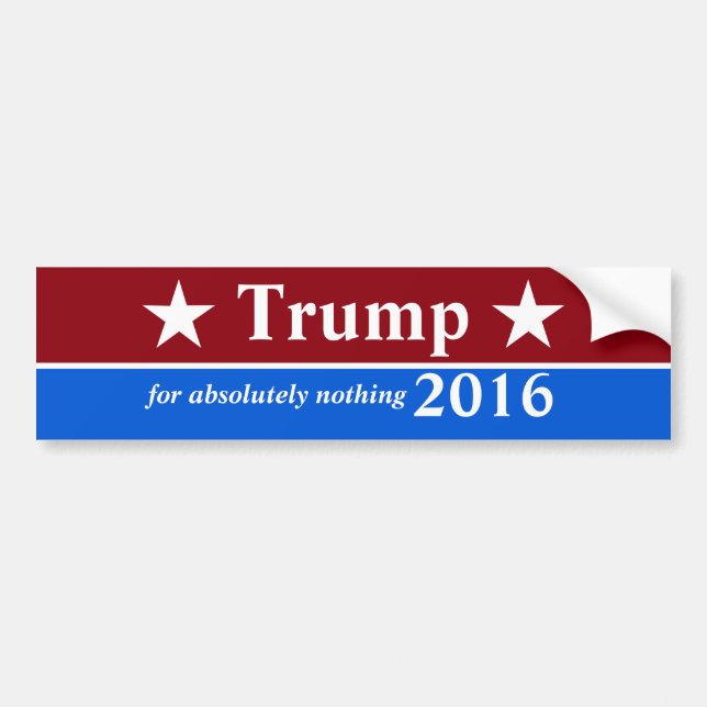 Anti-Trump Bumper Sticker (Front)