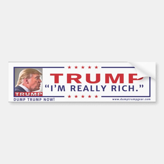 Anti-Trump Bumper Sticker (Front)