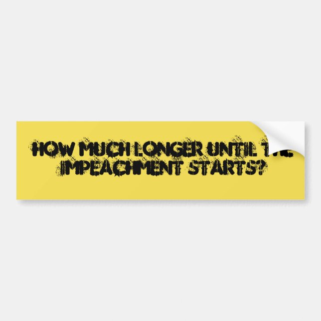 Anti Trump bumper sticker (Front)