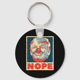 Anti Trump Clown Vintage Retro Impeach No Donald  Keychain