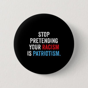 Anti Trump Co Uni-adults Anti-racism , Black, Smal 2 Inch Round Button