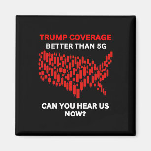 Anti-trump Coverage Better Than 5g Us Map Red Stoc Magnet