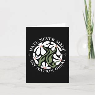 Anti Trump Floral Butterflies Democrat President L Card