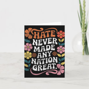 Anti Trump Floral Democrat President Liberal Card