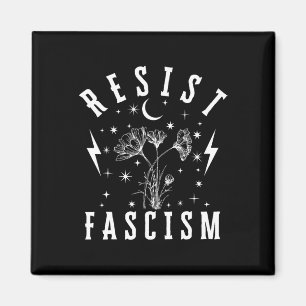 Anti Trump Floral Hate Lies And Fascism Resist Res Magnet