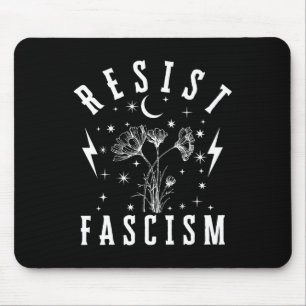 Anti Trump Floral Hate Lies And Fascism Resist Res Mouse Pad