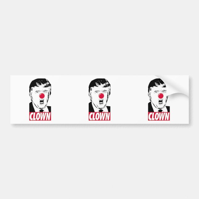 Anti Trump Funny Bumper Sticker (Front)