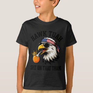 Anti trump funny eagle spit on orange king hawk T-Shirt