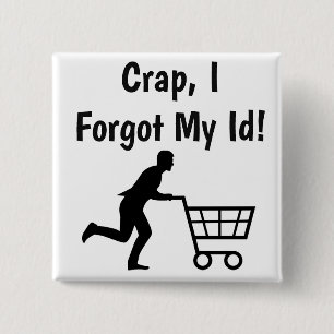 Anti Trump, funny Id for Groceries Button