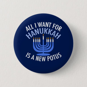 Anti Trump Hanukkah 2 Inch Round Button