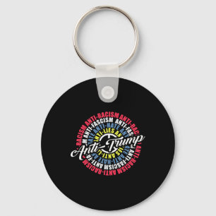 Anti Trump Hate Lies And Fascism Resist Election  Keychain
