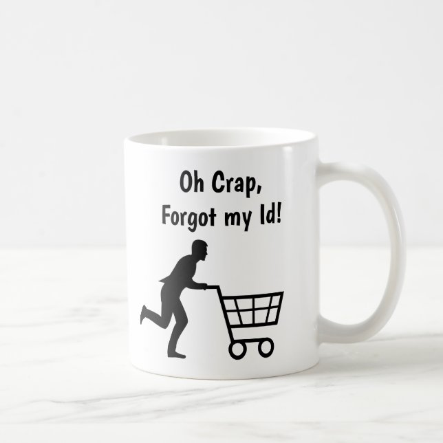Anti Trump Humour, Id for Groceries Sarcasm Coffee Mug (Right)