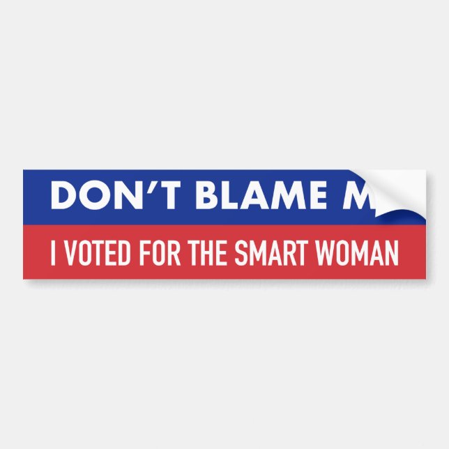 Anti Trump I Voted For Kamala Harris Bumper Sticker (Front)