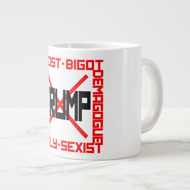 Anti-Trump Large Coffee Mug (Front Right)