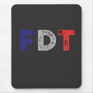 Anti Trump Maga FDT Resist Democracy Retro Mouse Pad