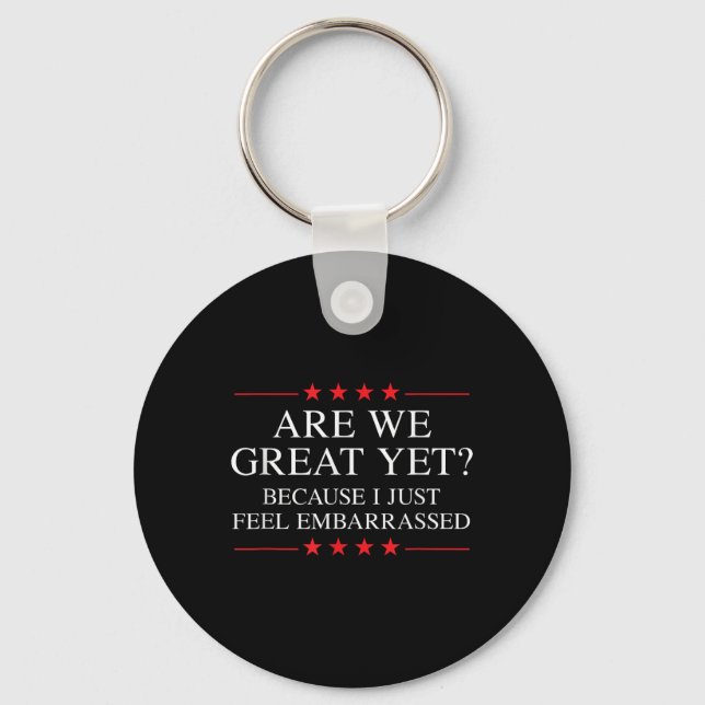 Anti Trump Merchandise For Liberals &amp; Progress Keychain (Front)