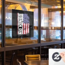 Anti Trump No Kings USA Flag Protest Quote