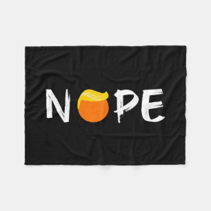 Anti-Trump - Nope Edition II Fleece Blanket