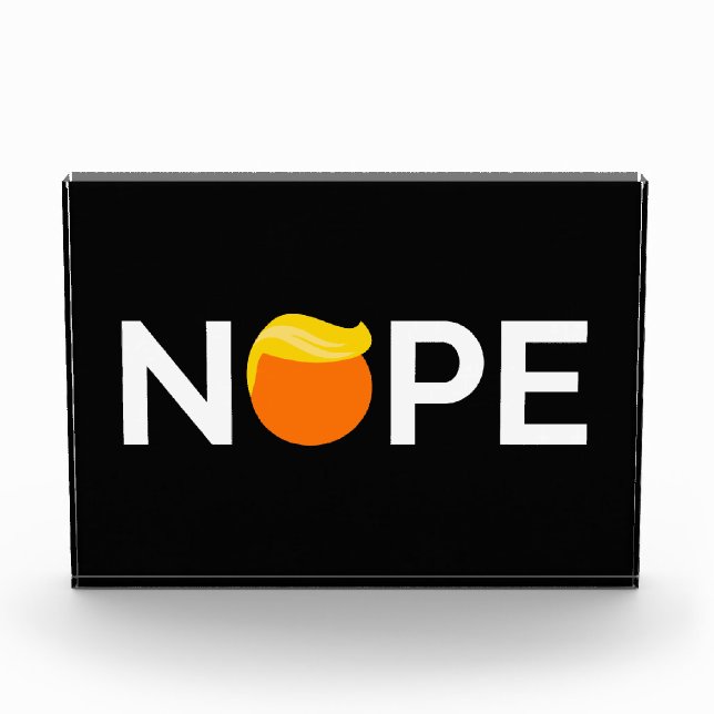 Anti-Trump - Nope Edition Photo Block (Front)