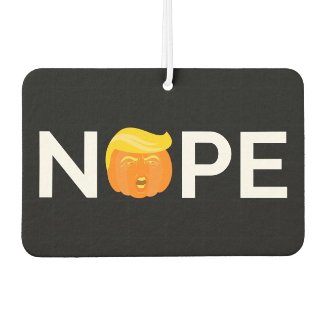 Anti-Trump - Nope Halloween Edition I Air Freshener (Front)
