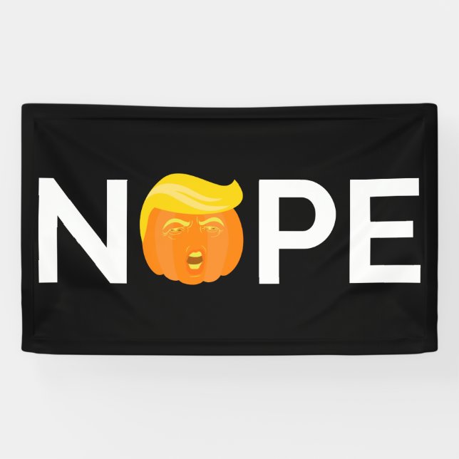 Anti-Trump - Nope Halloween Edition I Banner (Horizontal)