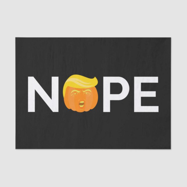 Anti-Trump - Nope Halloween Edition I Tissue Paper (Front)