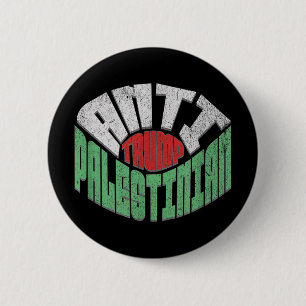 Anti-trump Palestinian American 2 Inch Round Button