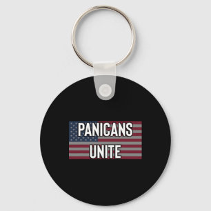 Anti Trump Panic Tariff Democrat Panic Unite Prote Keychain