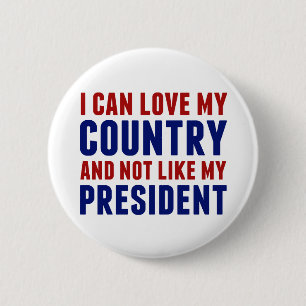 Anti Trump Patriotic Not My President 2 Inch Round Button