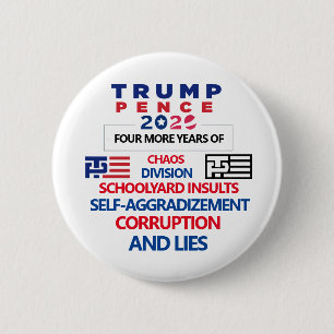Anti-Trump Pence 2020 2 Inch Round Button