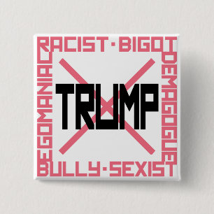 Anti-Trump Pink 2 Inch Square Button