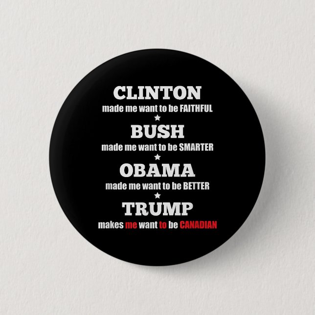 Anti Trump Political Tee For Independents And 2 Inch Round Button (Front)
