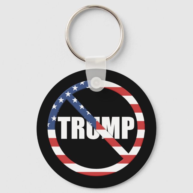 Anti-Trump Pro-Democracy Keychain (Front)
