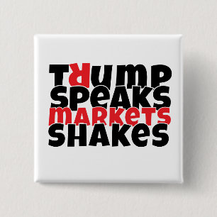 Anti trump protest slogan 2 inch square button