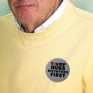 Anti trump protest slogan 3 inch round button