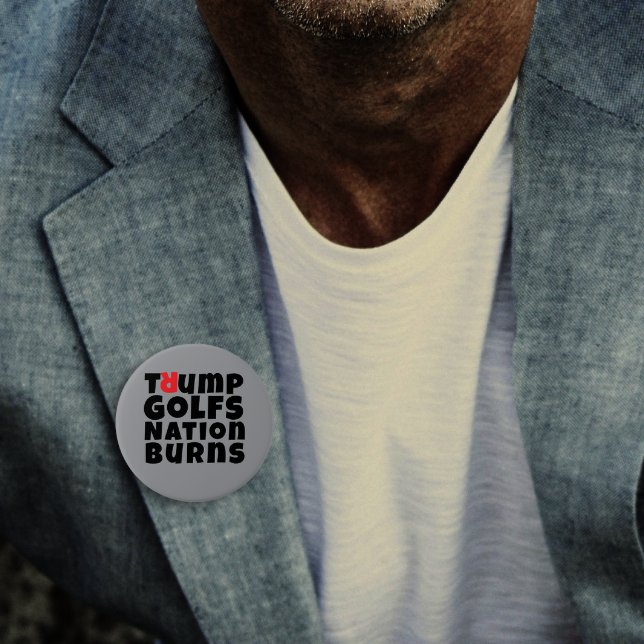 Anti trump protest slogan 3 inch round button (Creator Uploaded)