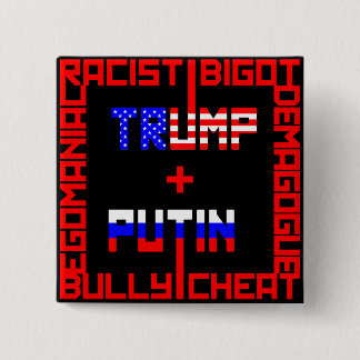 Anti Trump+Putin 2 Inch Square Button