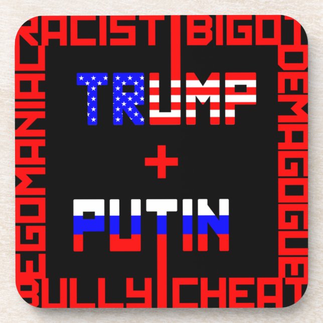 Anti Trump+Putin Coaster (Front)