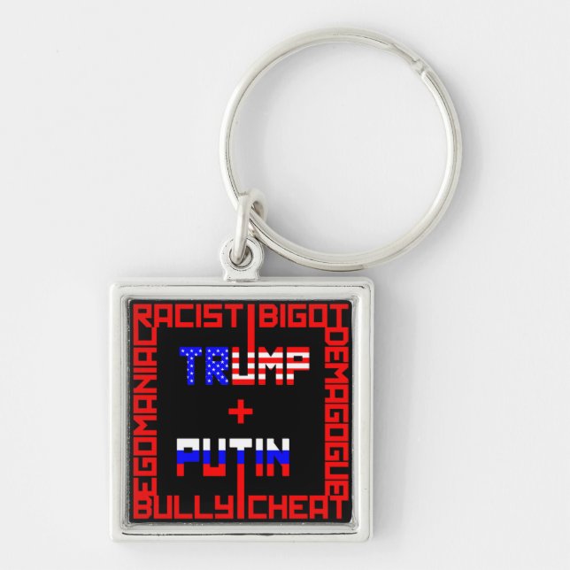 Anti Trump+Putin Keychain (Front)
