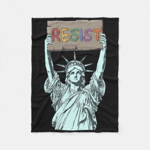 Anti-trump Resist Not My President 1 Fleece Blanket