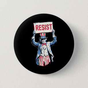 Anti-trump Resist Not My President 4th Of July Unc 2 Inch Round Button