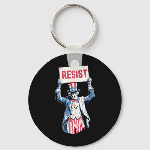 Anti-trump Resist Not My President 4th Of July Unc Keychain