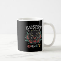 Anti Trump Resist Shirt 8647 Motif Floral Resist A